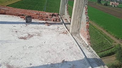 إزالة فورية لمخالفة بناء على الأراضي الزراعية بقرية حجاجه في مياط