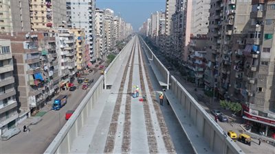 ارتفاع معدلات تنفيذ مشروع مترو الأسكندرية ضمن مشروعات الجر الكهربي 