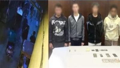 فيديو فضحهم.. حبس 4 متهمين بترويج وتعاطي المخدرات في المرج