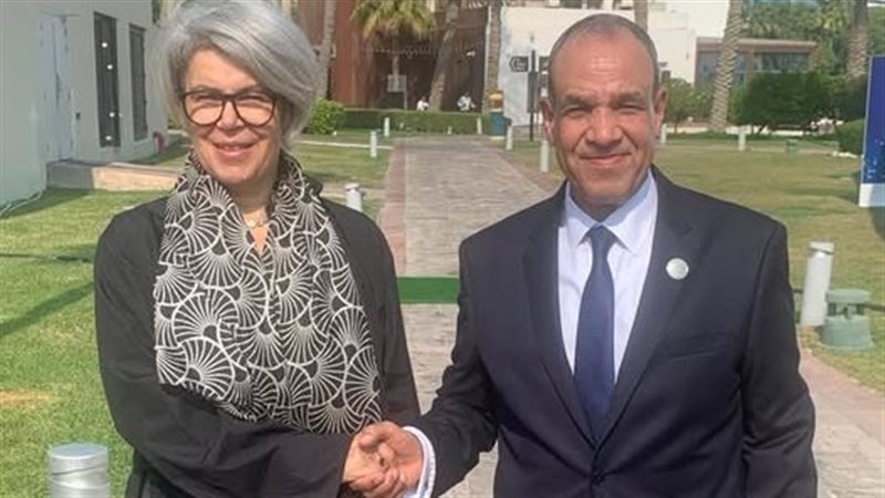 وزير الخارجية ومبعوثة