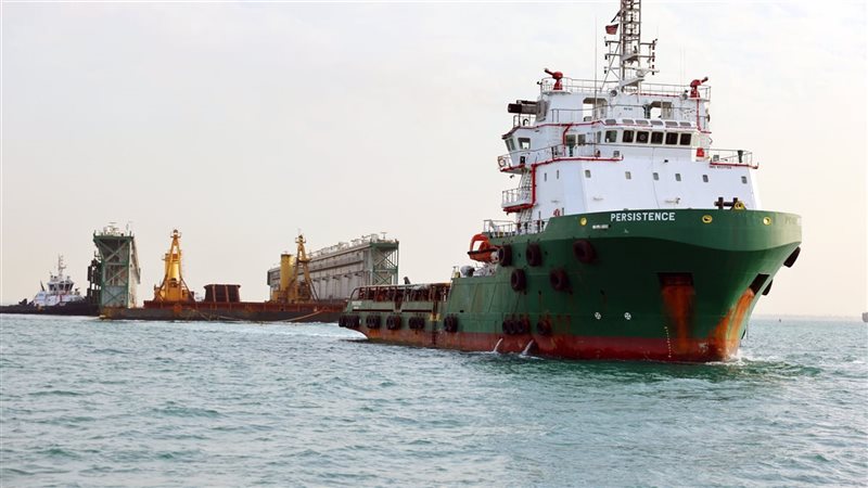 نجاح عملية عبور الحوض