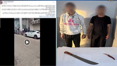 بورسعيد: ضبط شخصين بعد مشاجرة بالأسلحة البيضاء أمام محل 