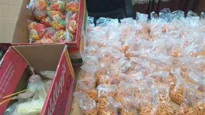 «تموين السنطة» تضبط 600 كجم دهون فاسدة و19 ألف كيس سناكس مجهول المصدر