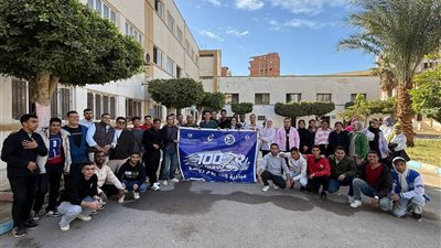 مشاركة واسعة في اليوم الرياضي بكلية السياحة والفنادق بجامعة بني سويف