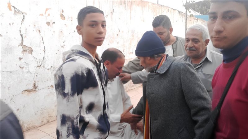 اسرة ضحية زوجها بالمنوفية