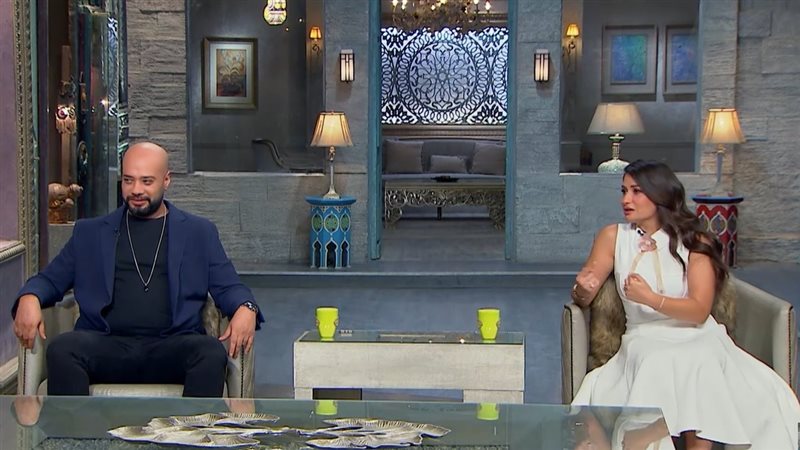 حاتم صلاح وزوجته