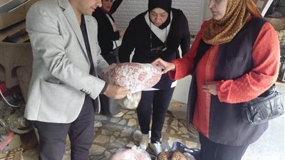 ضبط  طن و326 كيلو جرام من اللحوم ومصناعتها غير صالحة للاستهلاك الأدمي 