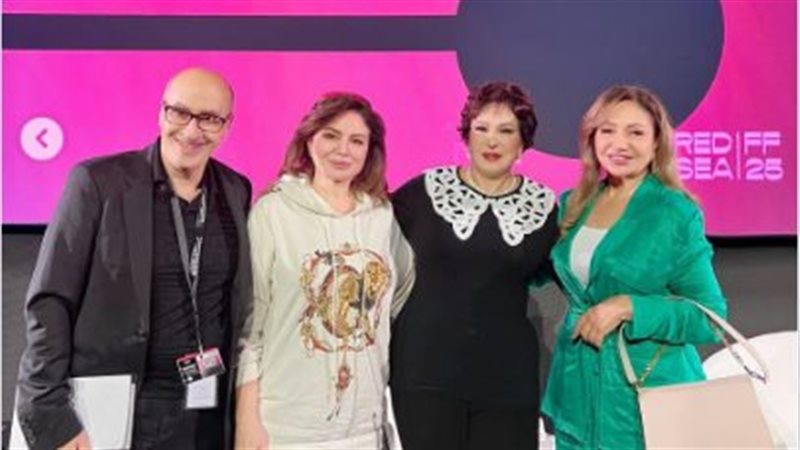 إلهام شاهين مع لبلبة