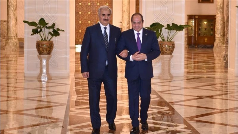 الرئيس السيسي وحفتر