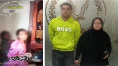 عاتبت جيرانها على إلقاء القمامة أمام منزلها فتعدواعليها بالسب و رعوا أبنائها 