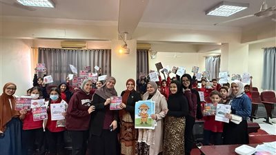 حملة توعوية لصيدلة بنى سويف عن الغذاء الصحي لطلاب المدارس 