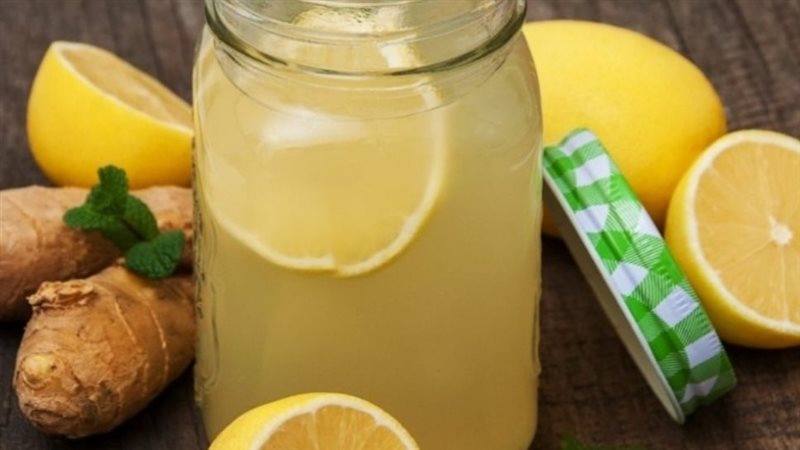 مشروب الزنجبيل والليمون
