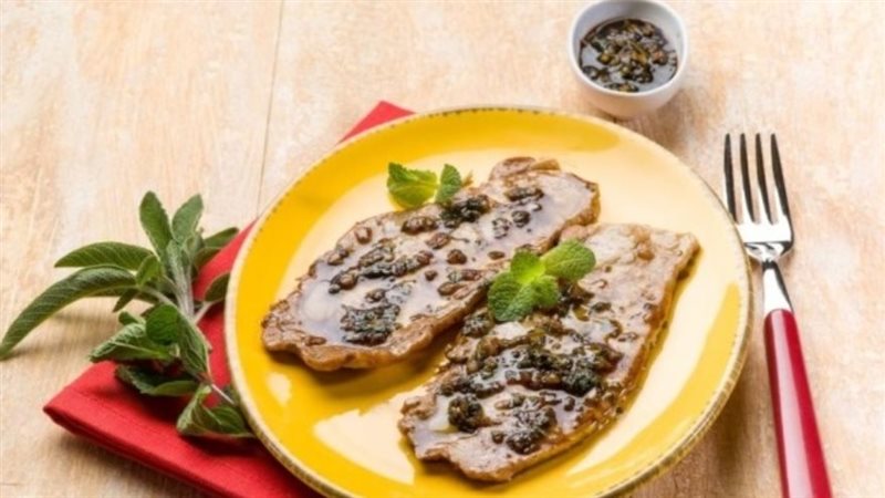 بيكاتا لحم بالمشروم