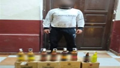 سقوط تاجر يبيع مشروبات كحولية مغشوشة ومجهولة المصدر بالإسكندرية