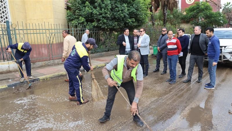 جانب من شفط المياه