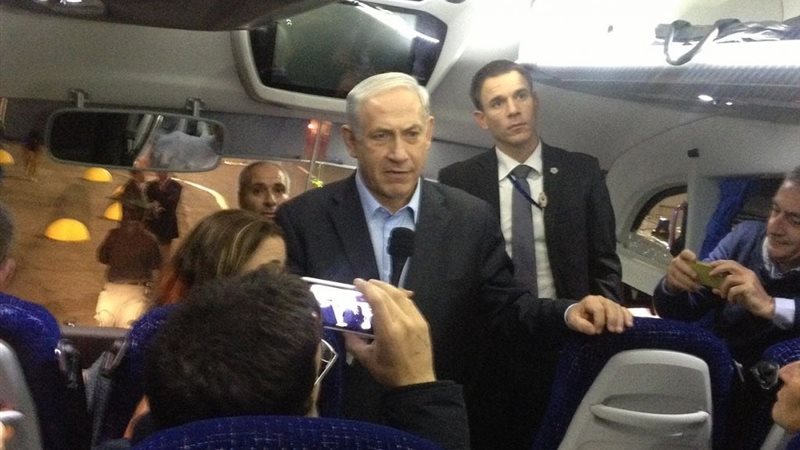 نتنياهو والصحفيين