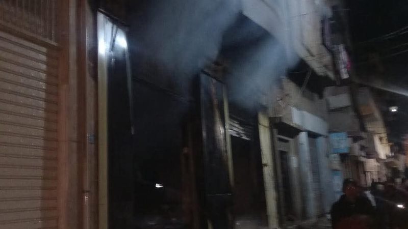 جانب من الحريق