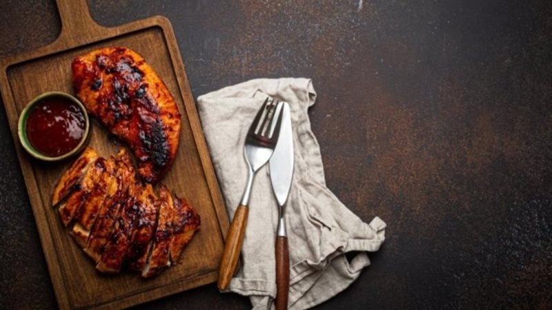 دجاج الباربكيو المدخنة