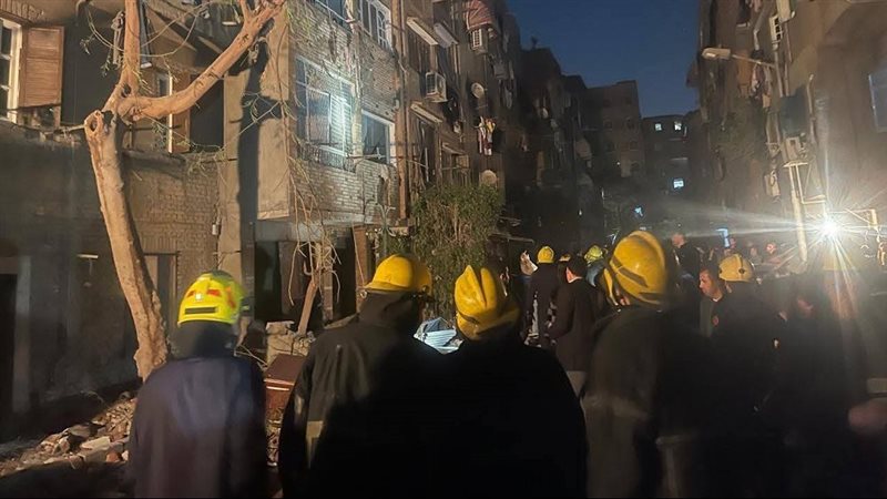 اللحظات الأولى لانفجار