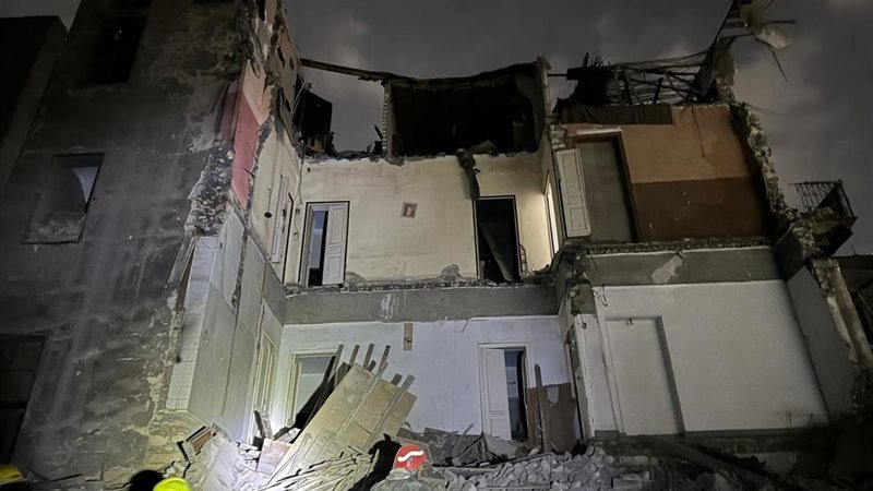 اثار الحادث 