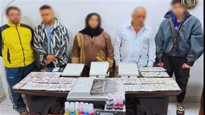 القبض علي تشكيل عصابي مكون تخصص فى إصطناع العملات 