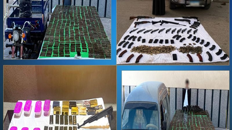 المواد المخدرة المضبوطة