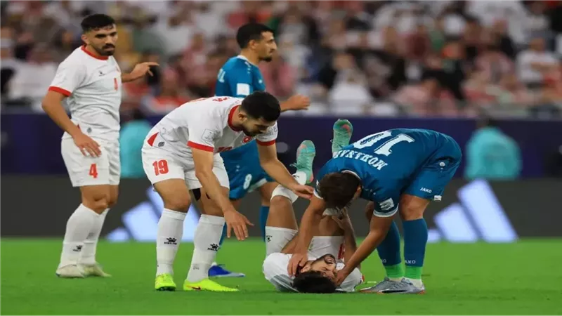 لحظة إصابة يزن النعيمات