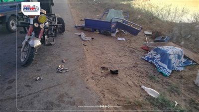إصابة 6 أشخاص في حادث تصادم سيارة وتروسيكل بالفيوم