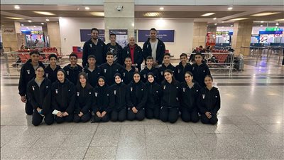 الفوج الثاني من البعثة المصرية يغادر إلى أنجولا لخوض دورة الألعاب الأفريقية