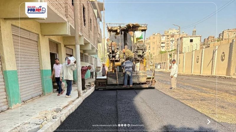 رصف الطرق بالمنيا