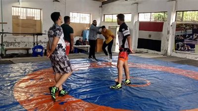 متابعة ميدانية لمركز مشروع الموهبة والبطل الأوليمبي للمصارعة بدمياط