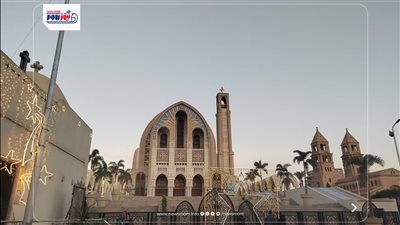 عيد ميلاد المسيح| الكاتدرائية المرقسية بالعباسية تتزين لأعياد الميلاد (صور)