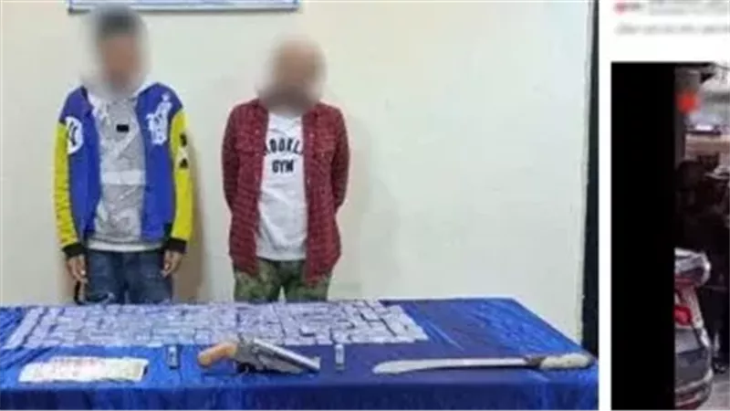 المتهمان عقب القبض