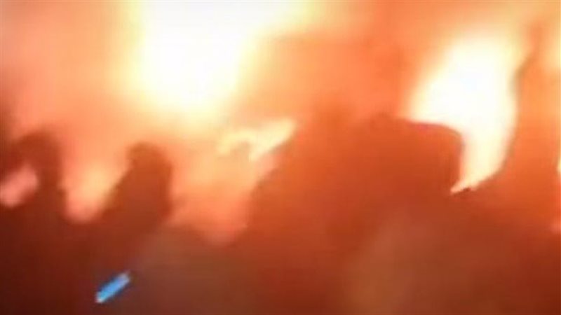 اثار الحادث 