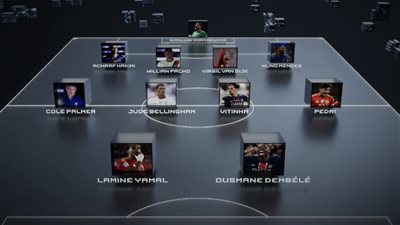 حكيمي على رأس التشكيل المثالي 2025 من قِبل الاتحاد الدولي لكرة القدم