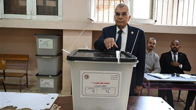 رئيس مجلس الشيوخ يدلي بصوته في جولة الإعادة للمرحلة الثانية لانتخابات النواب