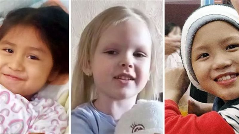 أطفال مرضى بالسرطان