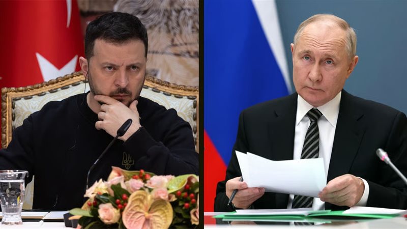 بوتين وزيلينسكي 