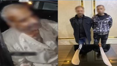زوجا نجلتيه يتعديان عليه بالأسلحة البيضاء بسبب خلافات زوجيه بالمنصورة