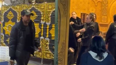 هشام ماجد وريهام عبدالغفور يحضران عزاء شقيقة الزعيم عادل إمام |صور