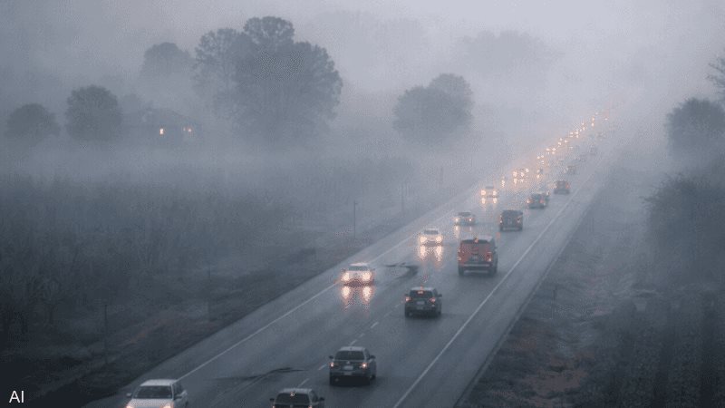 ضباب الإشعاع في كاليفورنيا