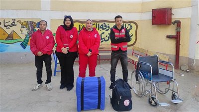 انتشار مكثف لفرق الهلال الأحمر بلجان الشرقية تحسبا لوقوع طوارئ