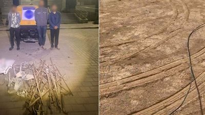 كشف حقيقة فيديو سرقة حديد الكوبري.. ضبط 3 أشخاص بيجمعوا خردة بـ