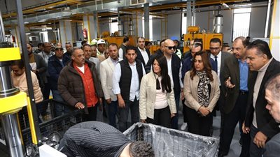 وزيرة التخطيط ووزيرة التنمية ومحافظ سوهاج يتفقدون المنطقة الصناعية غرب جرجا