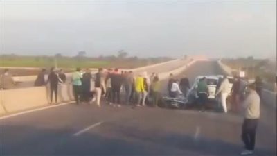 مصرع شاب وإصابة اثنين في حادث تصادم على طريق طنطا – زفتى الجديد بالسنطة