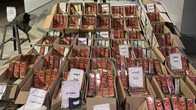 ضبط ورشة سرية لتصنيع الألعاب النارية وضبط 800 ألف قطعة قبل ترويجها