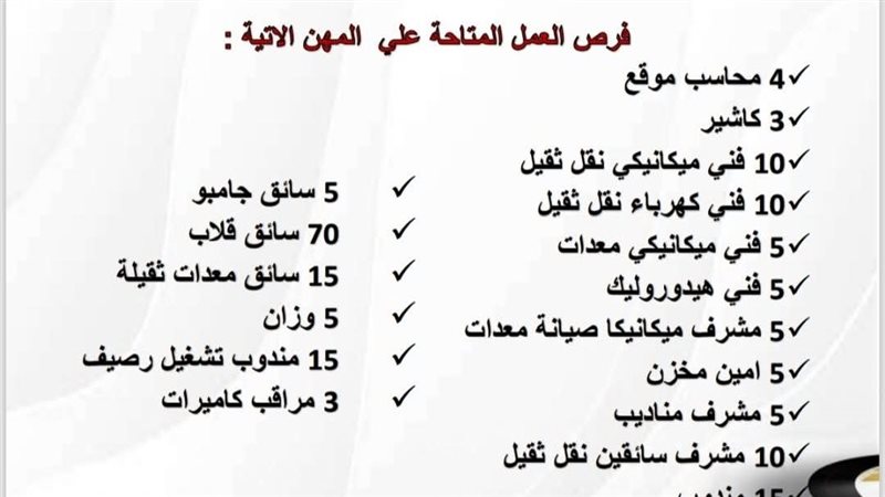 فرص عمل بالسويس