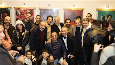 نجوم الفن يشاركون أشرف ذكي في العرض الخاص لفيلم «بكرا» بوسط البلد