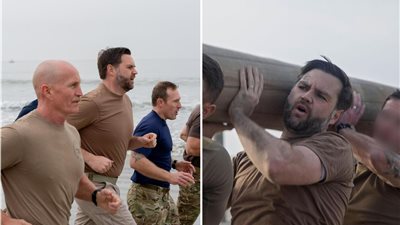 نائب الرئيس الأمريكي يخوض تدريب عسكري مع القوات البحرية الخاصة Navy SEALs|صور