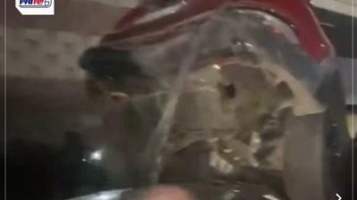  العربيات فوق بعض.. حادث مروع بتصادم 6 سيارات بطريق السويس الصحراوي